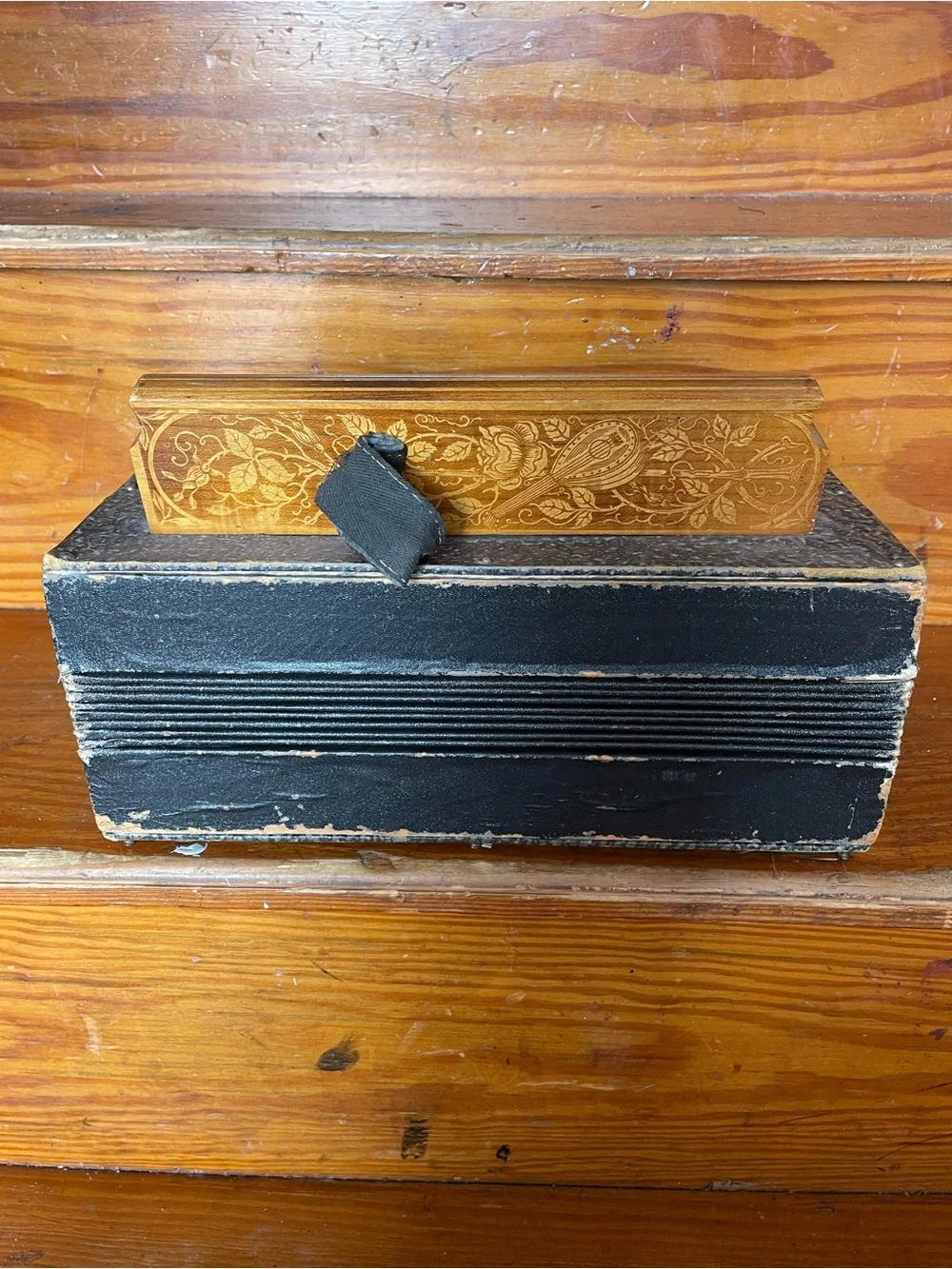 Vintage Accordian Flutina Squeeze Box Instrument Nostalgia Collectible Musician